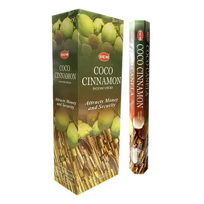 HEM Füstölő 20db x 6 cs/dob. COCO CINNAMON