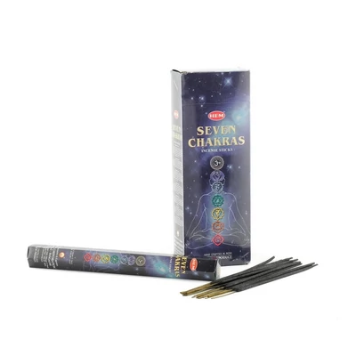 HEM Füstölő 20db x 6 cs/dob. SEVEN CHAKRAS